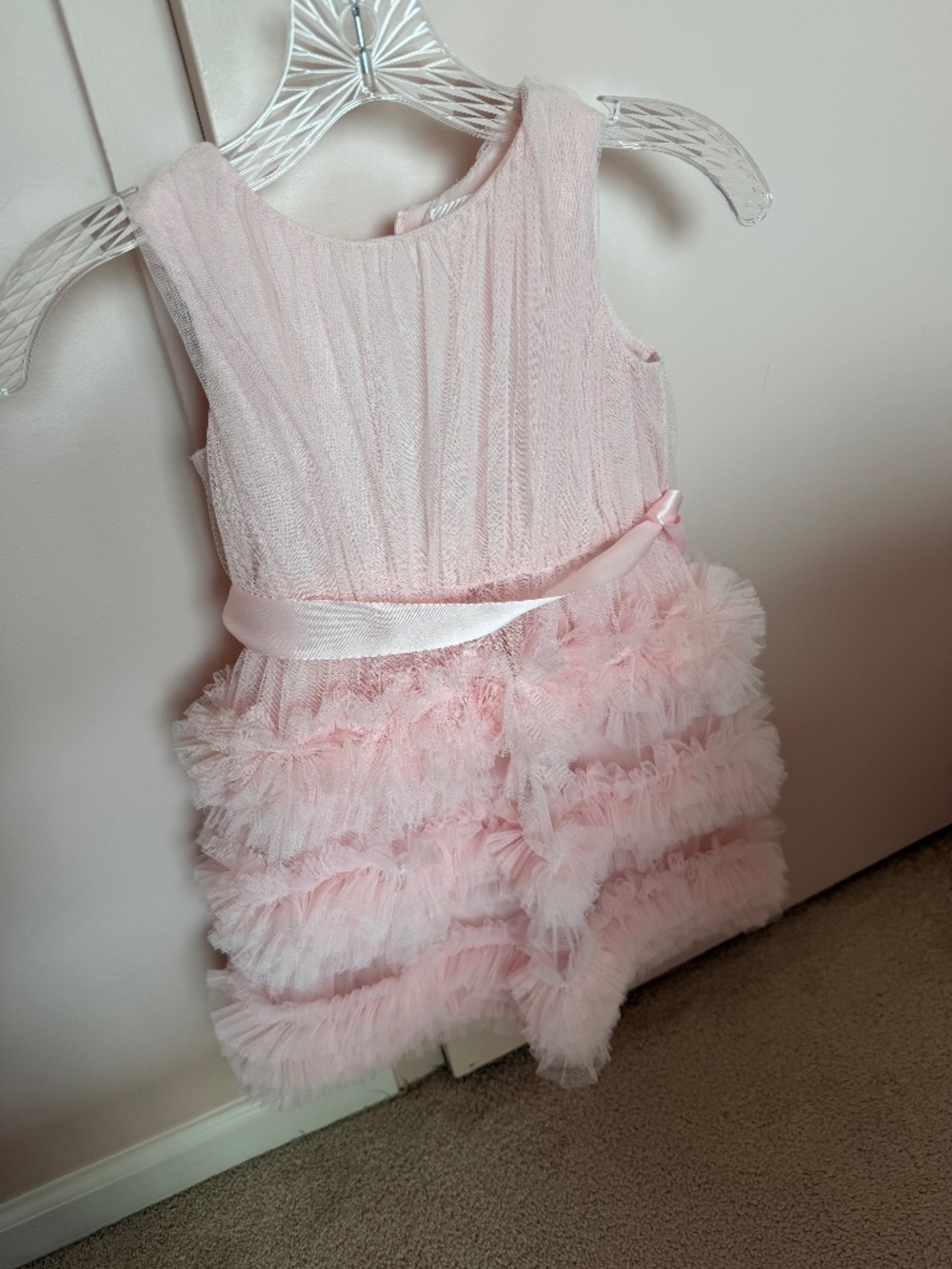 Charabia girls tulle dress with belt
